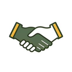 Joint venture partnership services icon